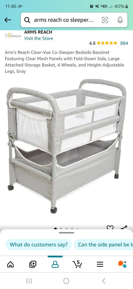 Co sleeper bedside sleeper for Infants