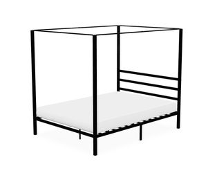 BRAND NEW STILL IN BOX‼️Queen size canopy bed frame and  Mattress
