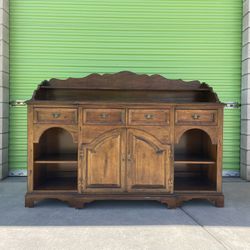 *Free Delivery* Vintage Hickory White Ethan Allen Heavy Duty Cabinet Dresser Hutch 