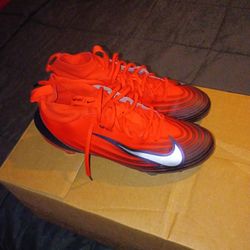 Nike Zoom Air Vapor Pro 1 NRG football cleats in the Bright Crimson 