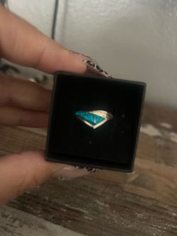Zuni opal silver ring