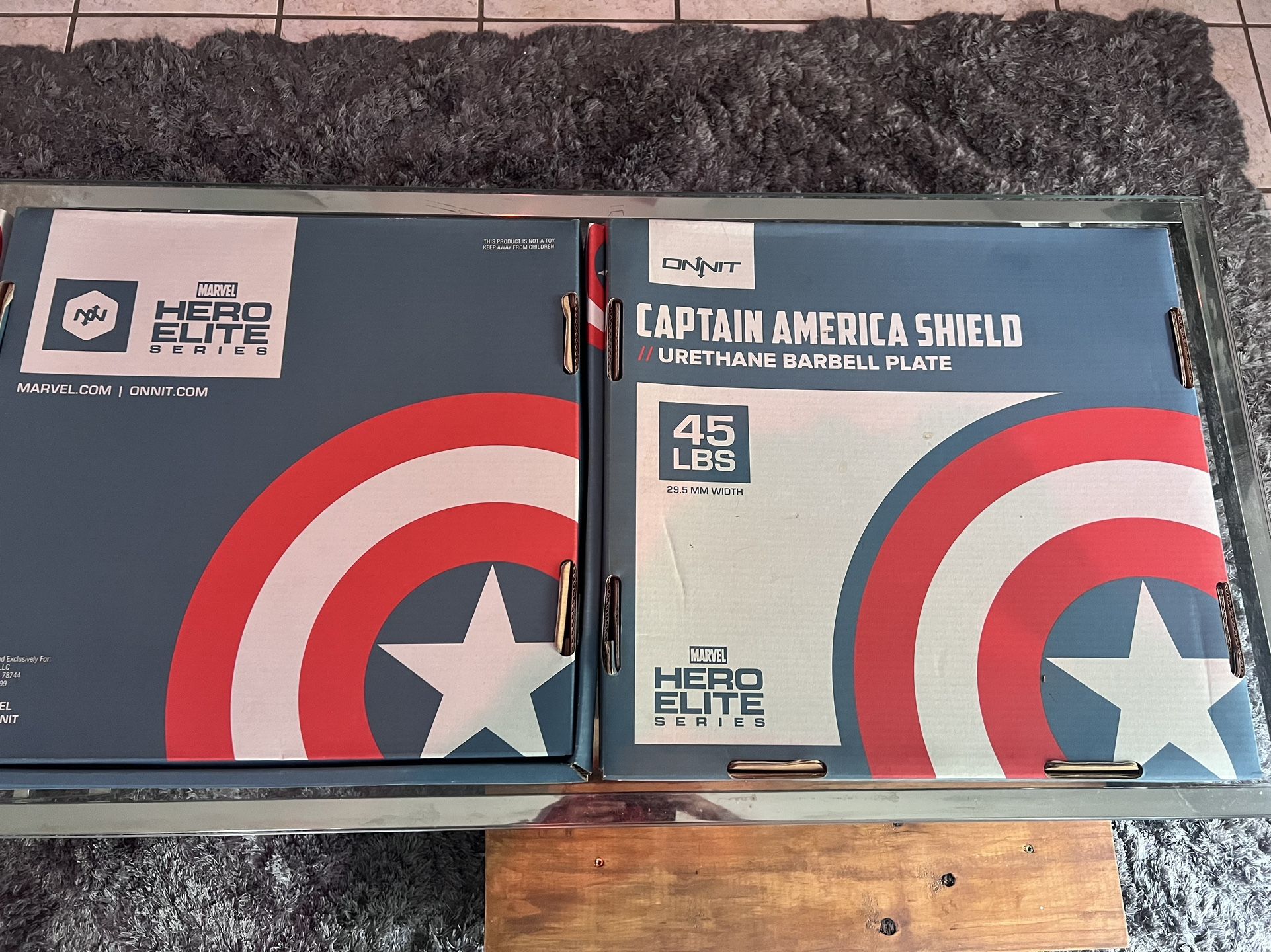 Captain America 45lb Barbell Plate