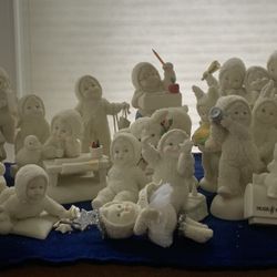 Collection of Snowbabies figurines