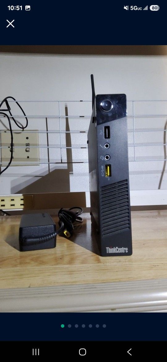 Lenovo ThinkCentre Mini PC. Intel Dual Core 2.40GHz CPU 500GB HDD 8GB Ram Bluetooth Wi-Fi Wireless