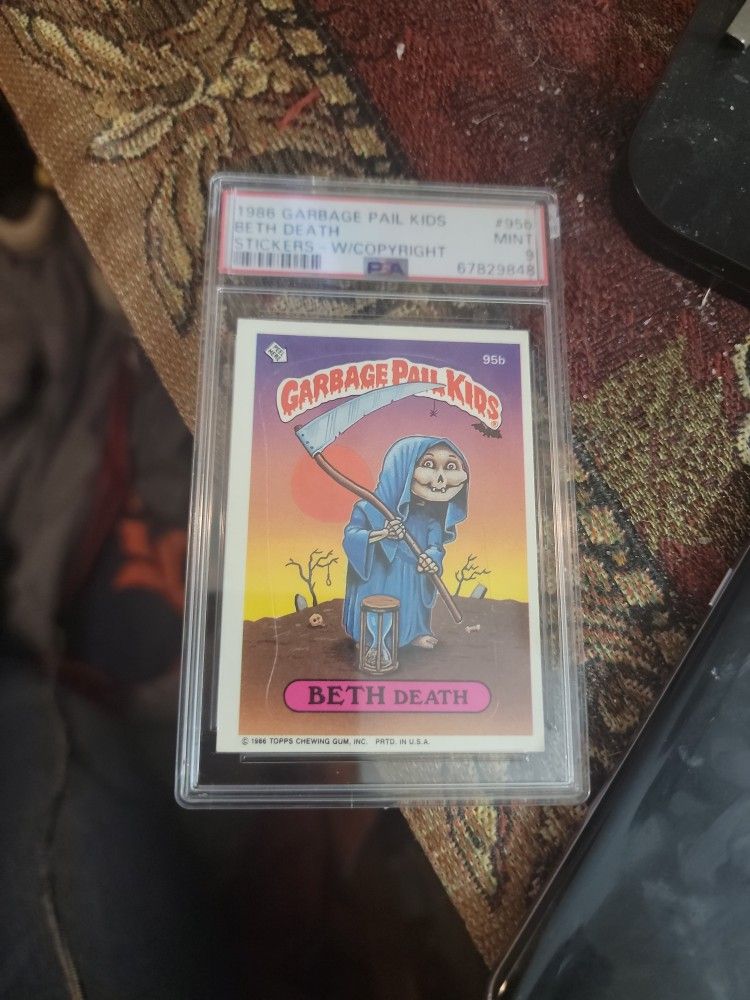 1986 Garbage Pail Kids Beth Death Psa 9