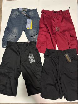 Lot of 4 Men’s Shorts Size 32/ Cargo Denim/ Mark & Dutch Denim & Rivets, Fashion
