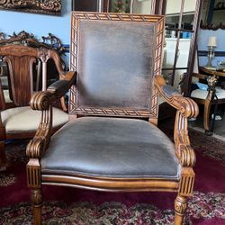 Real Leather Chair 