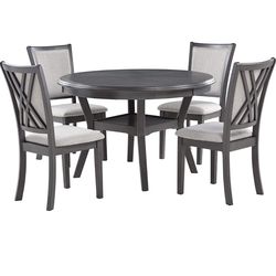 Gray dining table set