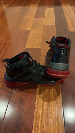 Air Jordan High-Top Sneakers Black Red Size 10.5