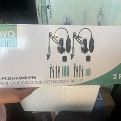 Movo 2Pack Universal Cardioid Condenser Microphone Kit