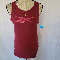 Reebok Tank Top For Women, Red Maroon Size Small, New With Tag

