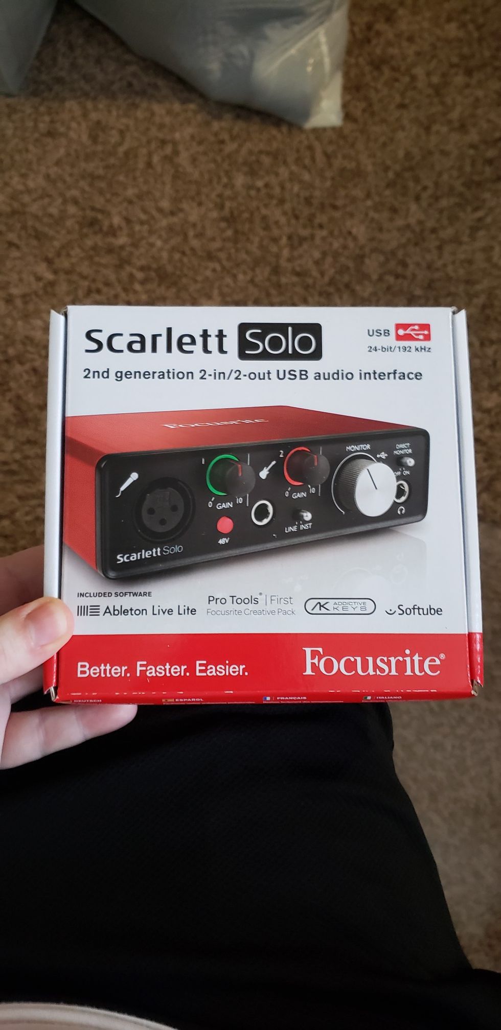 Brand new Scarlet Solo 2i2 Electronics & Media