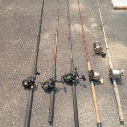 Nice Deep Sea Rods With Reals Already Two Fish