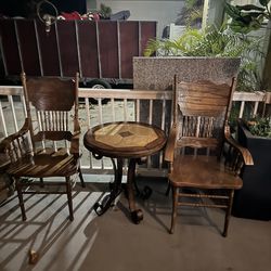 Wooden Sude Table Set