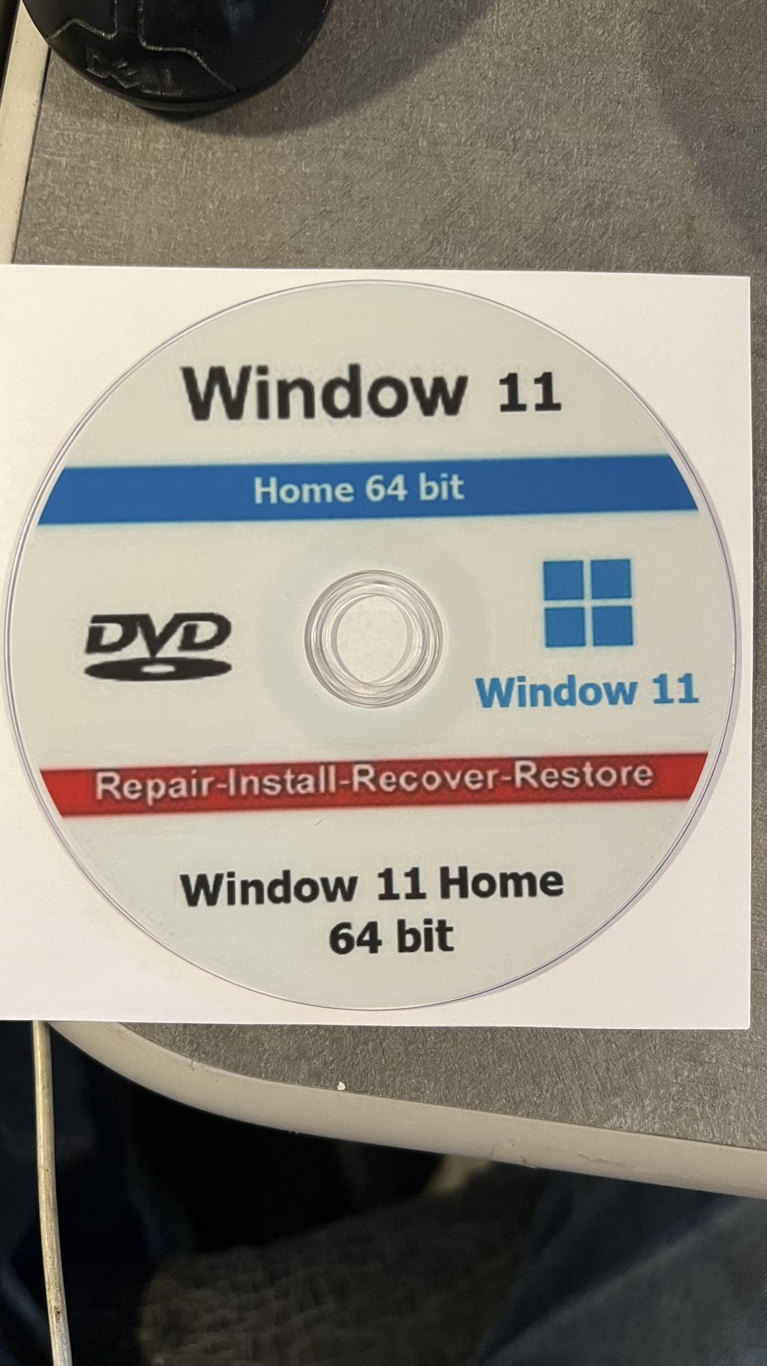 Window 11 Home DVD & Key
