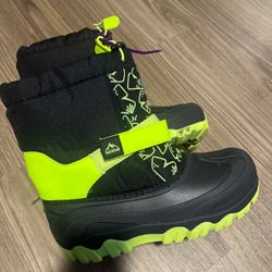NORTIV 8 Kids Snow Boots Boy's Waterproof Cold Weather Classic Booties Hiking...size 6