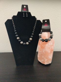 Necklace With Earrings And Bracelet Set