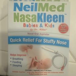 Brand New NeilMed NasaKleen Baby Nasal Aspirator (Sealed)