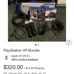 Vr PS4 Bundle set &Games 