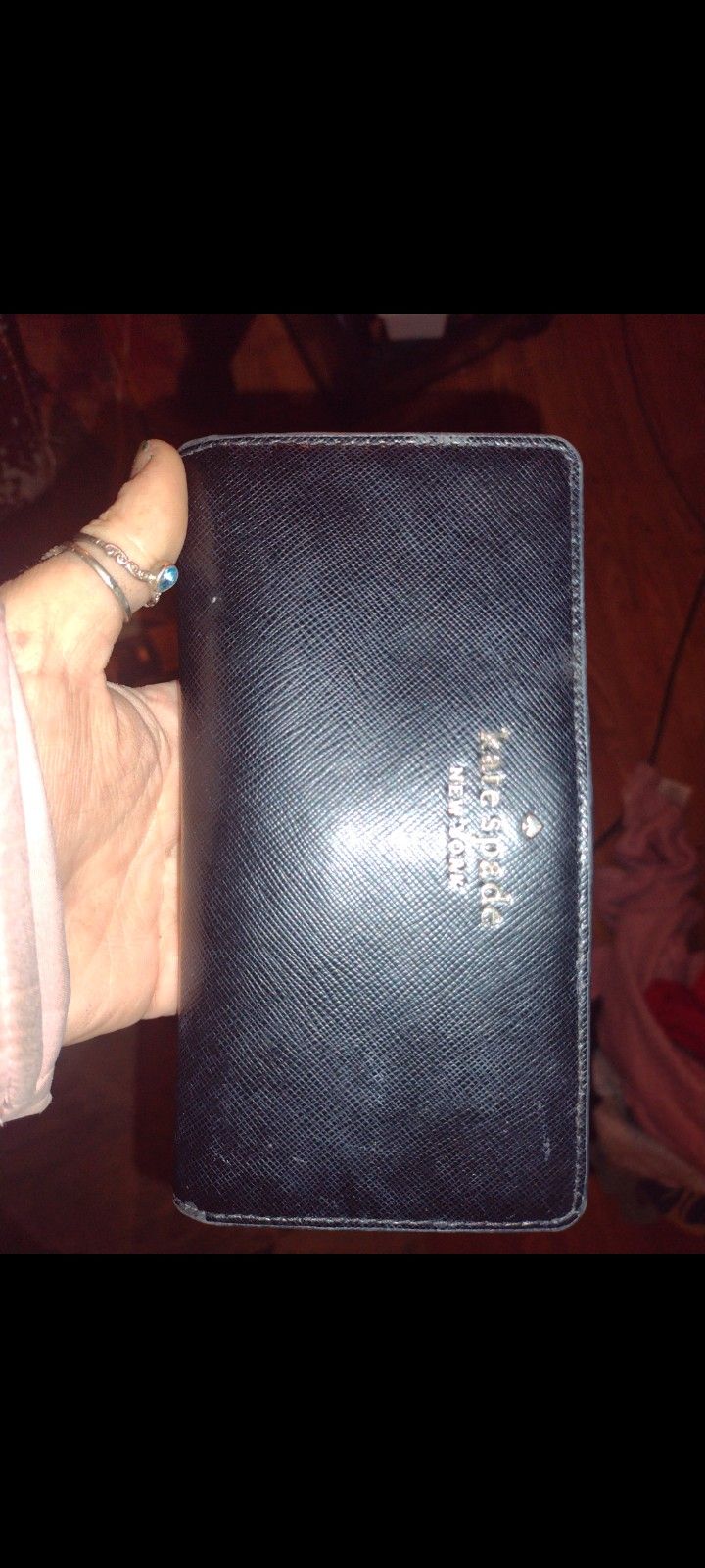 Kate Spade Wallet Black Leather