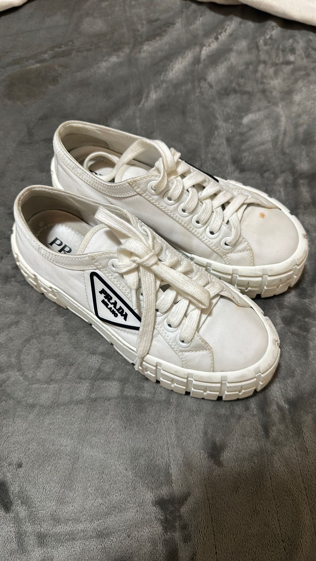 Prada Wheel gabardine sneakers