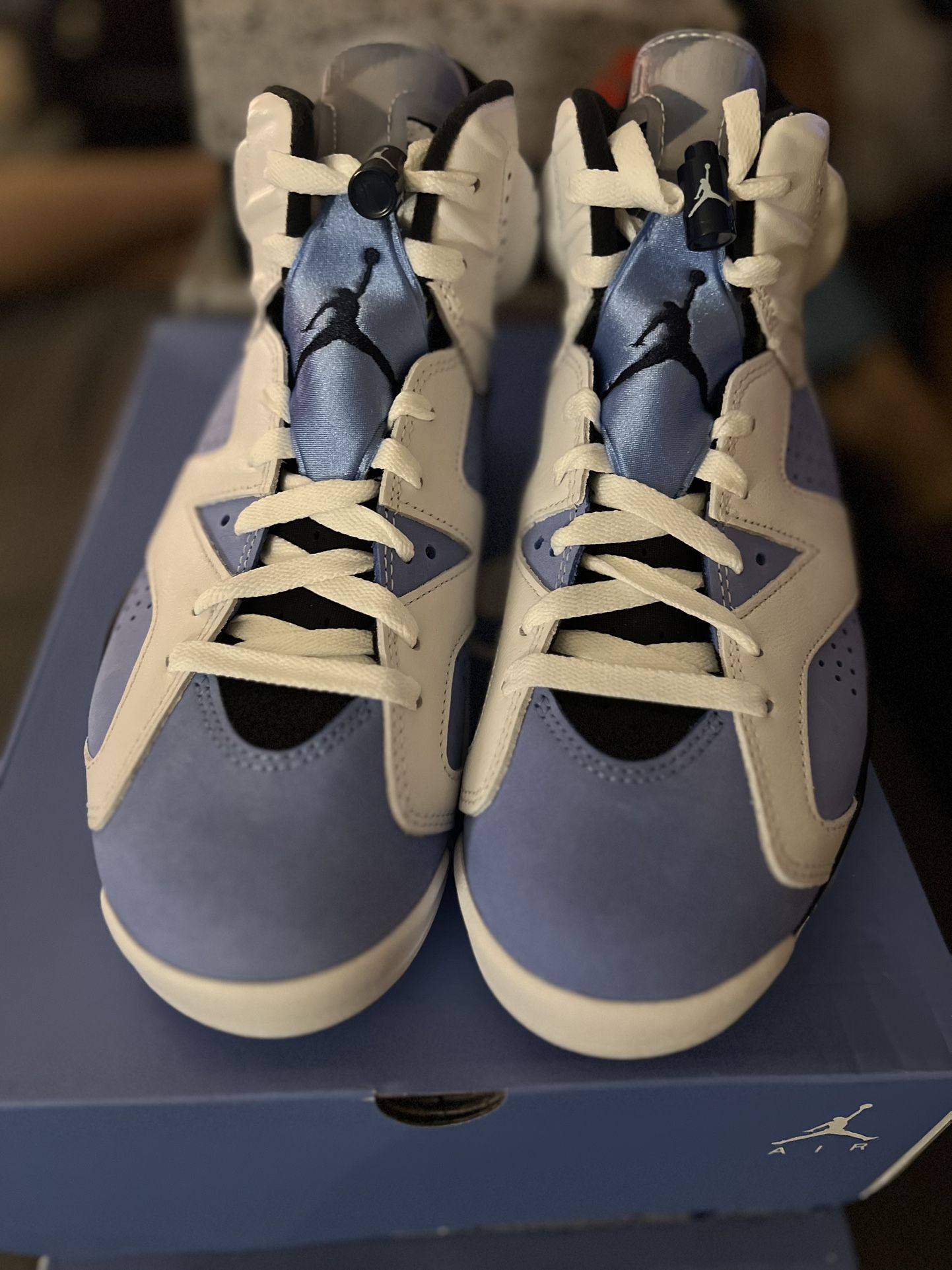 Jordan 6 Retro UNC White Size 9 & 9.5