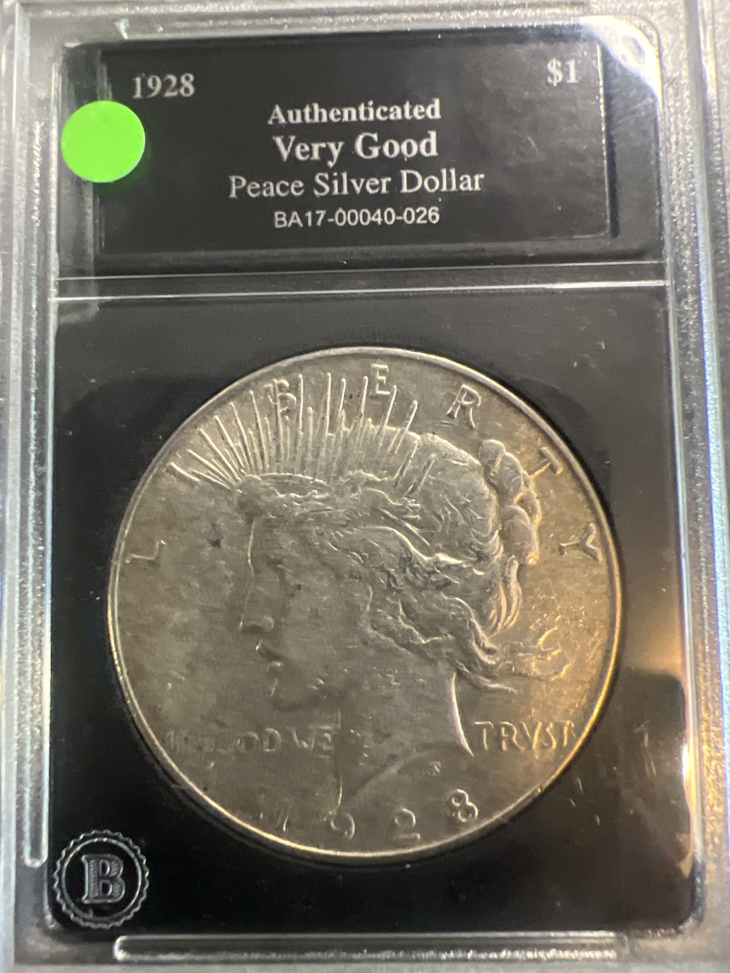1928-S Peace Silver Dollar