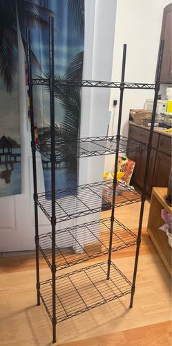 Adjustable 5-Tier Metal Storage Wire Shelving Rack