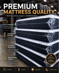 Brand New Ortho Supreme Mattresses – prices vary by size- Enjoy fast Free Delivery - Hablamos espanol