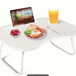 Lap desk features a laptop workstation, bed table for children, writing table, standing office desk, book/tablet holder, picnic table, phone stand, cu