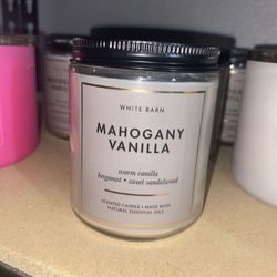 Bath & Body Works Mahogany Vanilla Single Wick Candle 