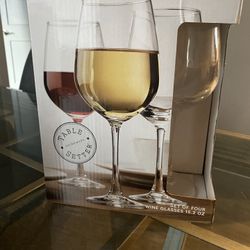 Wine Glasses Bundle- 2 Sets (8 Glasses Total)