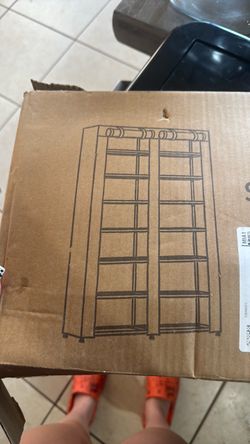 Black shoe rack
