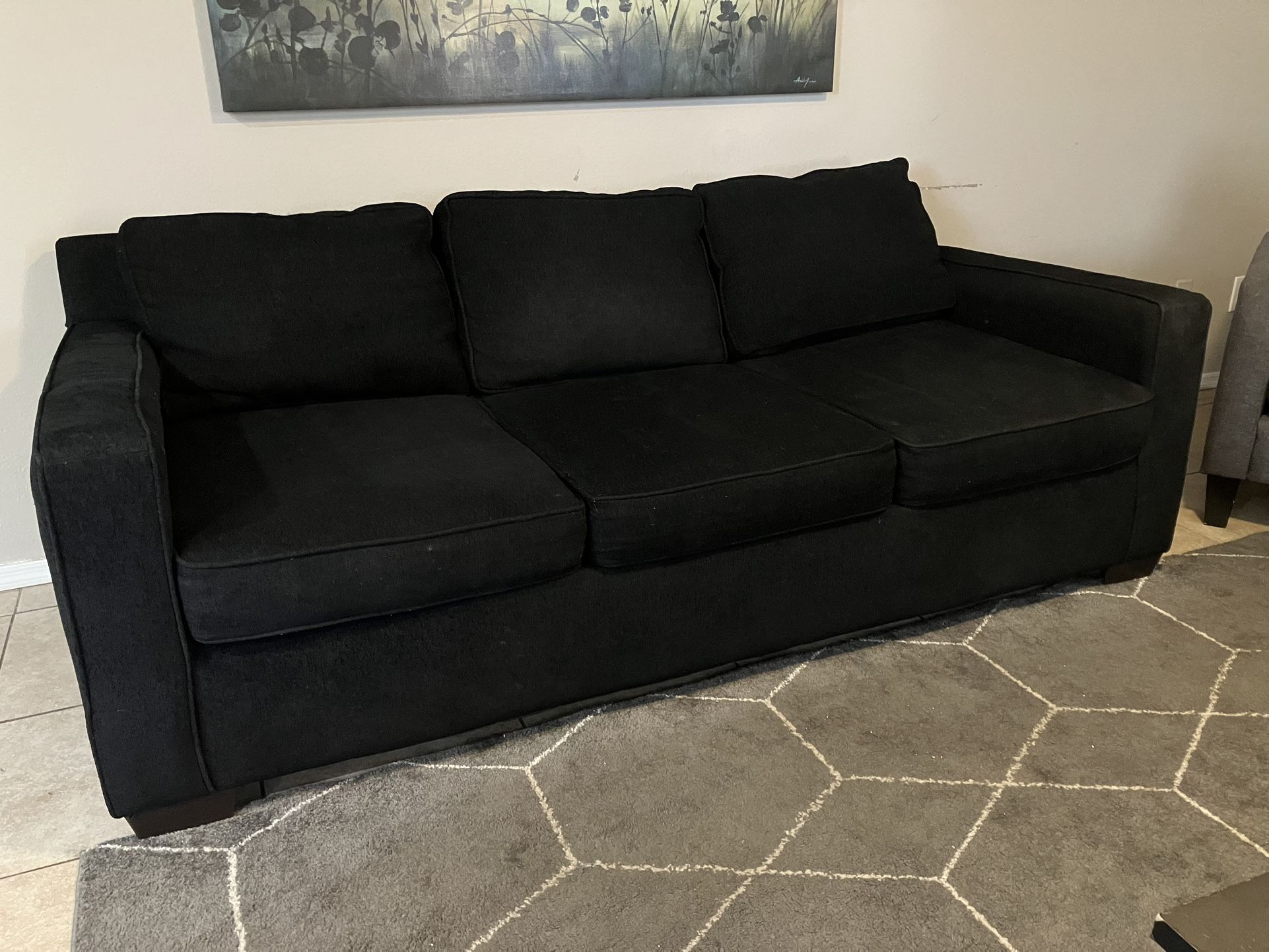 Black Couch - 3 Seater - 3 Years Old