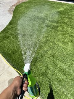 Turf cleaning turf refluff