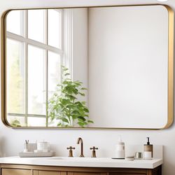 Gold Bathroom Mirror