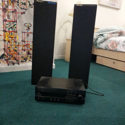 Mirage Speakers and Stereo Receiver