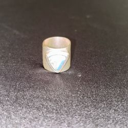 Turquoise Style Statement Ring – Silver Tone Wide Band | Boho Southwestern