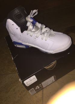 air jordan 6 retro bg sport blue size 4.5y