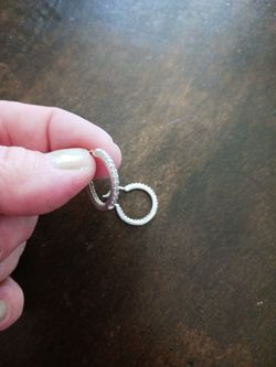 Diamond Hoop Earrings