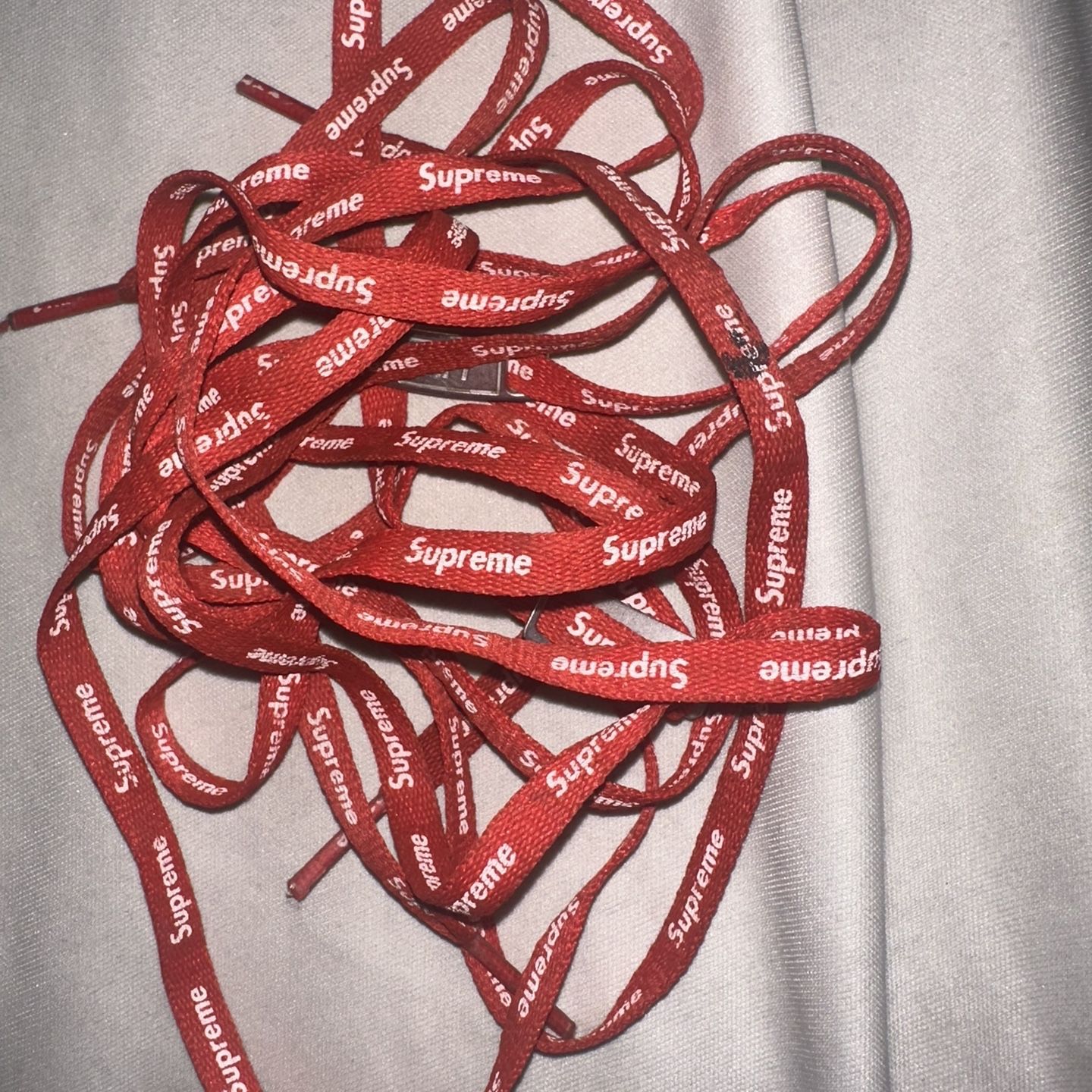 Red supreme best sale laces