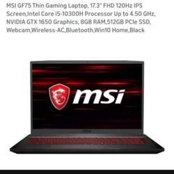 MSI GF75 Thin 17.3" Workstation/Gaming Laptop - 64GB RAM - 1TB SSD - Perfect Cond.