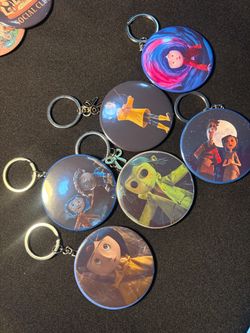 Coraline Button Keychains - 2.25in/58mm