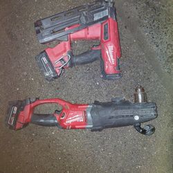 Milwaukee Super Hawg and 18g Frame Nailer