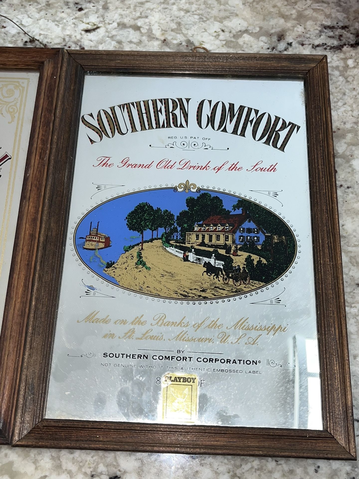 VINTAGE Southern Comfort The Grand Old Drink Of The South Bar Mirrors