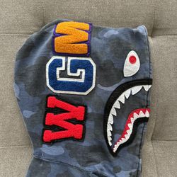 blue bape hoodie 