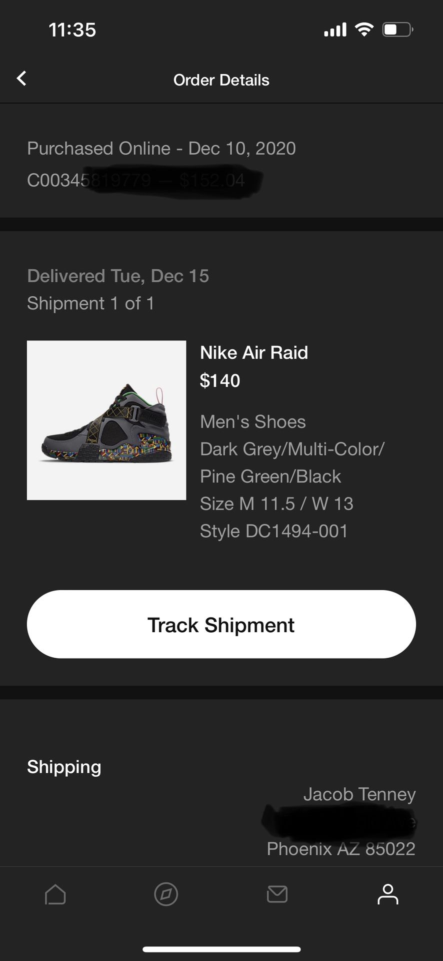 Nike Mens Air Raid Shoes, DC1494-001
