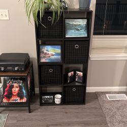 Shelving w/Fabric Boxes $15