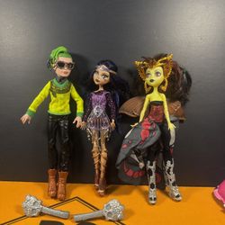 Monster High Boo York Lot Of 3 Luna Mothews-Deuce Gorgan-Cleo De Nile