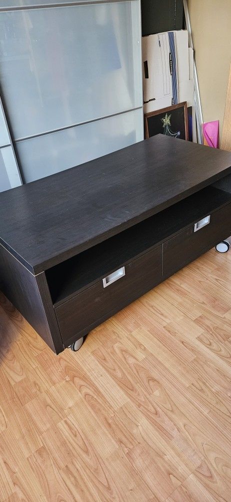 Modern TV Stand On Wheels